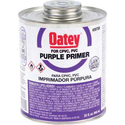 Oatey 32 Oz. Purple Pipe and Fitting Primer for PVC/CPVC