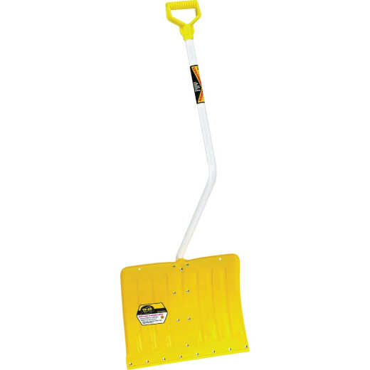 Yeoman 18 In. Aluminum Snow Shovel with Steel Wear Strip and 40 In. Aluminum Handle