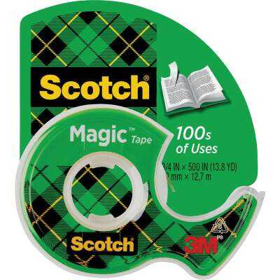 Scotch Magic Tape, 1/2 In. x 450 In.